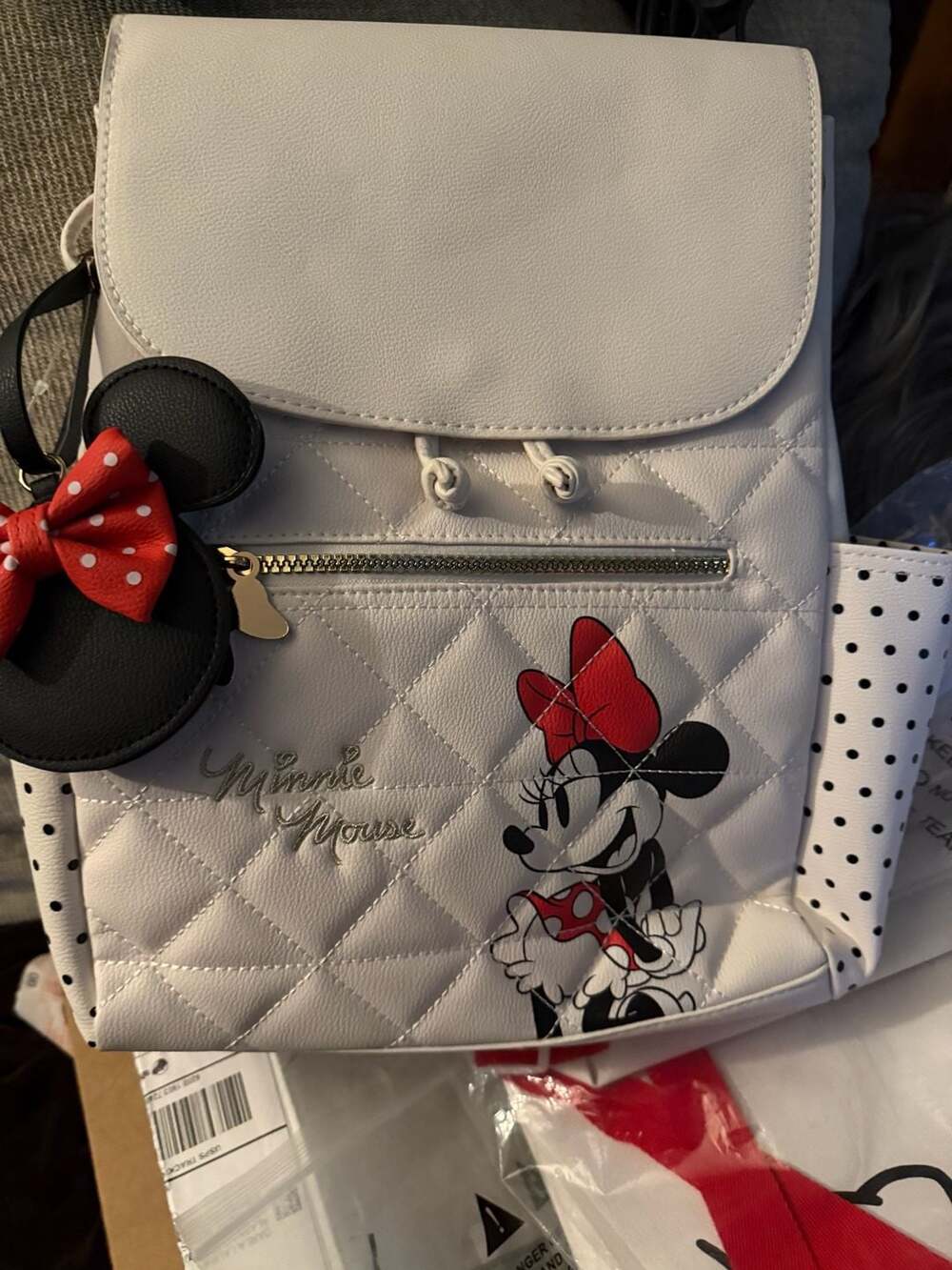 Disney Minnie Mouse Quilted Backpack Primark